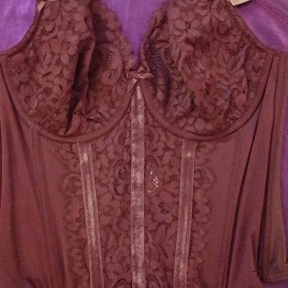 CACIQUE 40DD plum corcet adjustable straps - Picture 2 of 8